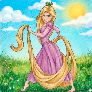 Free Rapunzel Coloring Pages