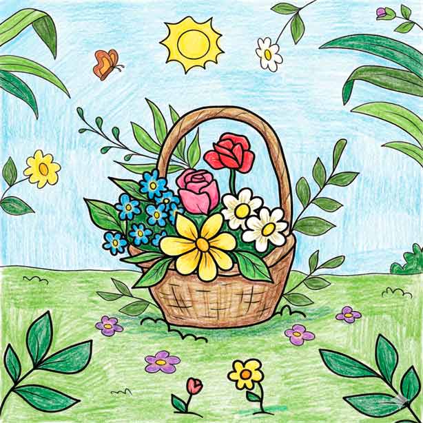 Free Spring Coloring Pages