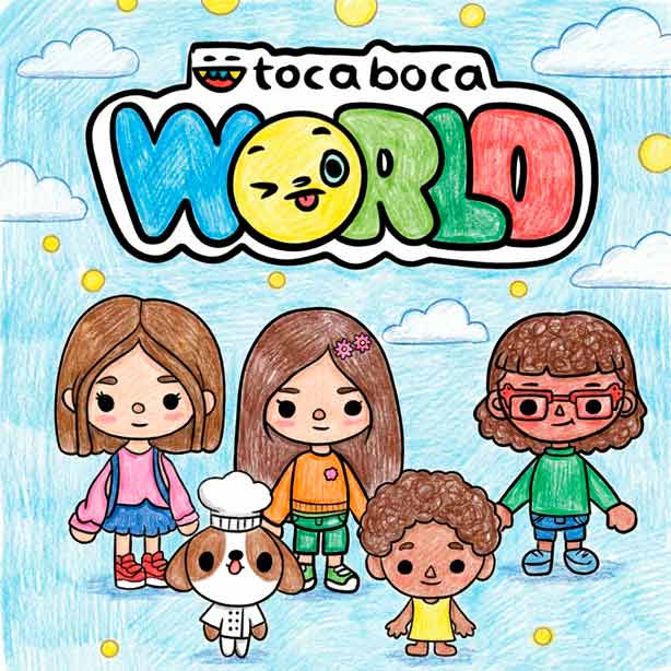 Toca Boca Kleurplaten