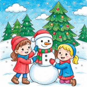 Gratis Winter Kleurplaten