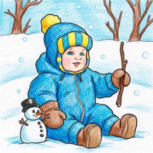 Gratis Winter Kleurplaten