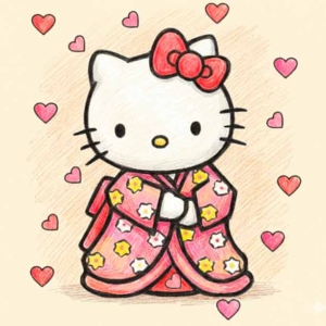 Hello Kitty Kleurplaten