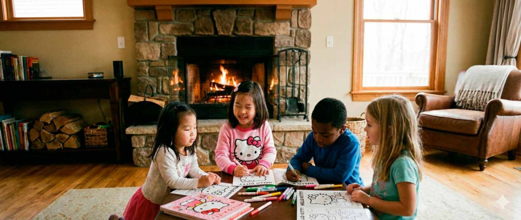 hello kitty kleurplaten, gratis hello kitty kleurplaten, printbare hello kitty kleurplaten, schattige kitty kleurplaten, hello kitty kleurplaten voor kinderen