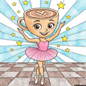 Kostenlose Cappuccino-Ballerina Ausmalbilder