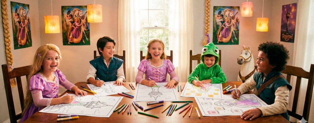 rapunzel ausmalbilder, kostenlose tangled ausmalbilder, druckbare prinzessinnen ausmalbilder, rapunzel und flynn ausmalbilder, disney prinzessin ausmalbilder