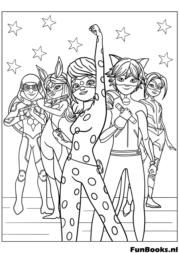 Free printable Ladybug coloring page PDF