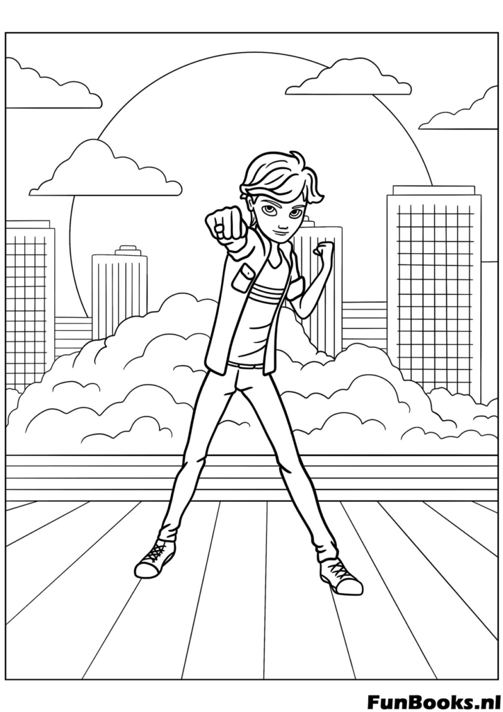 Miraculous logo and symbols coloring sheet