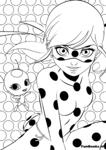 Cat Noir night vision pose coloring page