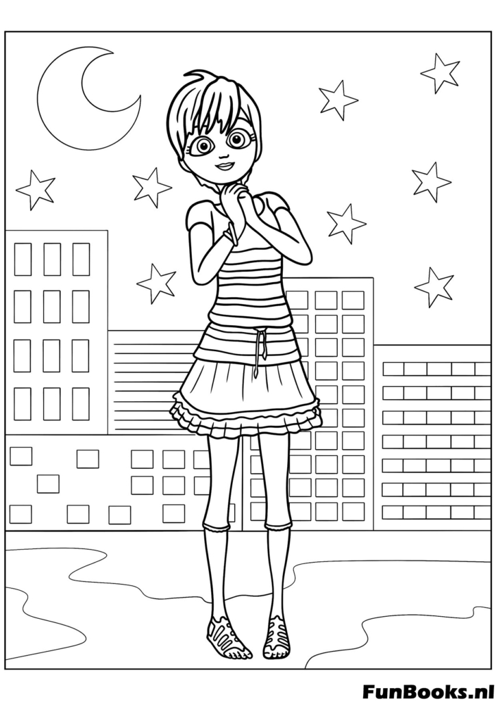 Kostenloses druckbares Ladybug Ausmalbild PDF