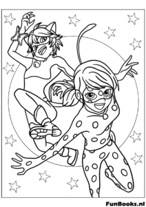 Ladybug und Cat Noir Ausmalbilder 29 Ladybug und Cat Noir Ausmalbilder 29