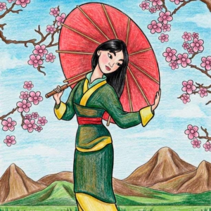 Mulan Ausmalbildes