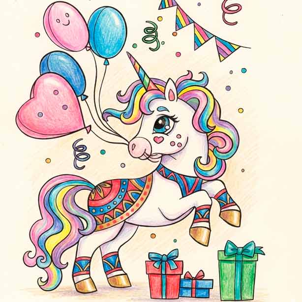 Kostenlose Einhorn Ausmalbilder