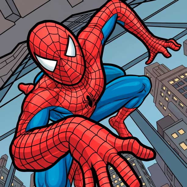 Spider Man kleurplaten