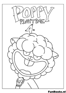 Scary Bubba Bubbaphant from Smiling Critters screaming nightmare version coloring page