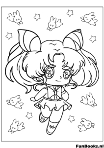 Chibi Sailor Moon Excitée Coloriage Chibi Sailor Moon Excitée Coloriage