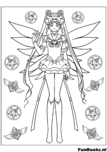 Eternal Sailor Moon Alas Dibujo para colorear Eternal Sailor Moon Alas Dibujo para colorear