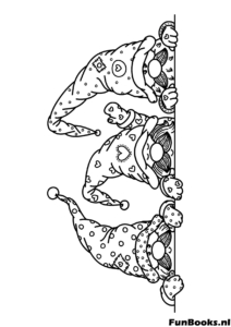 Trois têtes de Hello Kitty dépassant bordure verticale marque-page coloriage