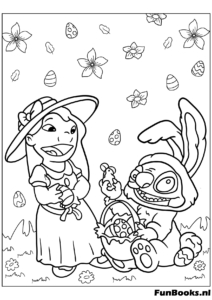 Easy Disney alien coloring page for children