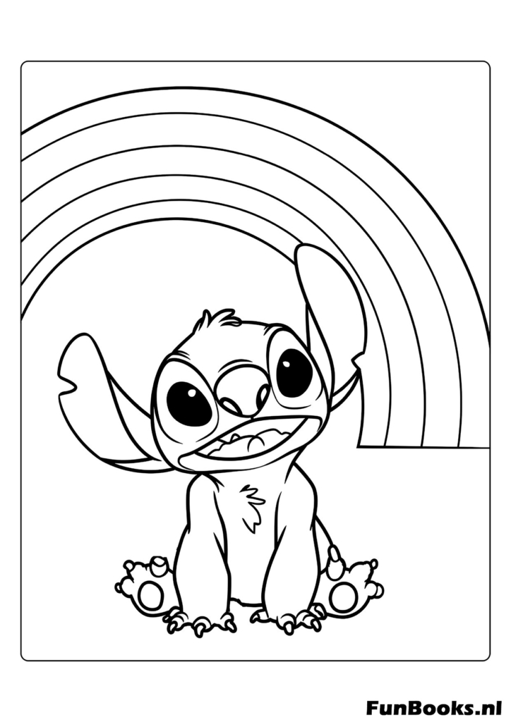 Lilo and Stitch friendship coloring sheet