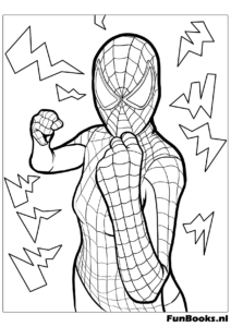 Spider-Woman oder Spider-Gwen posiert Ausmalbild