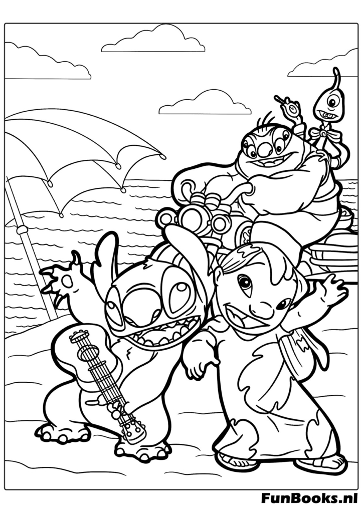 Coloriage Lilo mignon à imprimer pour enfants